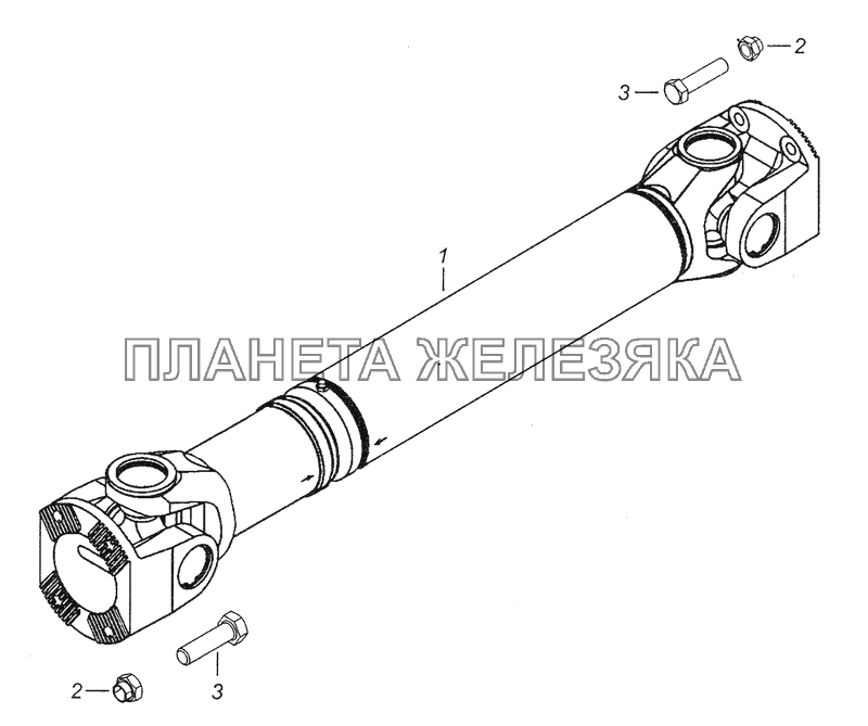 4308-2200001-52 Установка карданных валов КамАЗ-4308 (2008)